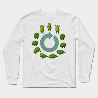 Yoga Frog Sun Salutation Long Sleeve T-Shirt